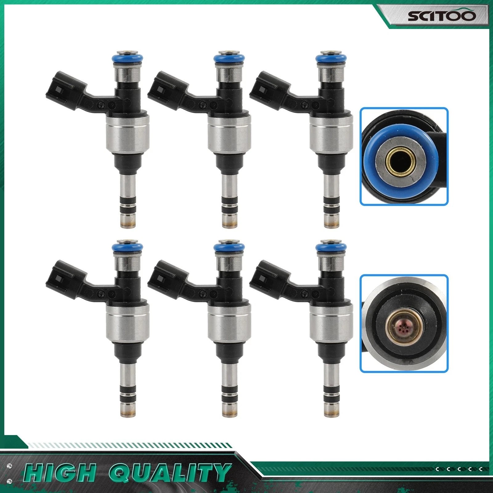 Set of 4 Fuel Injectors for GMC Canyon, Terrain, Chevrolet Colorado, Equinox, Impala 3.6L