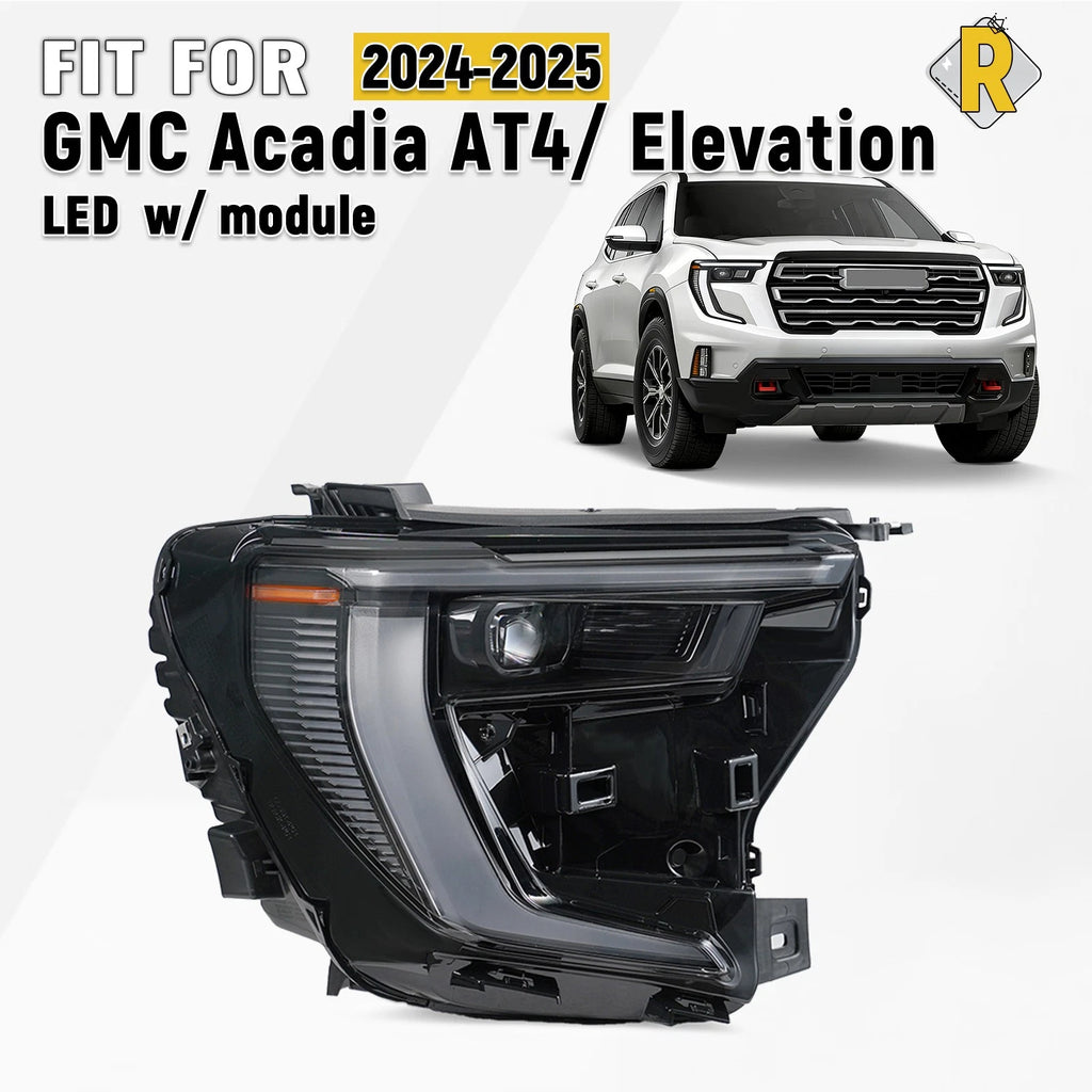 LED Headlight with Module for GMC Acadia Elevation | AT4 (2024–2026)