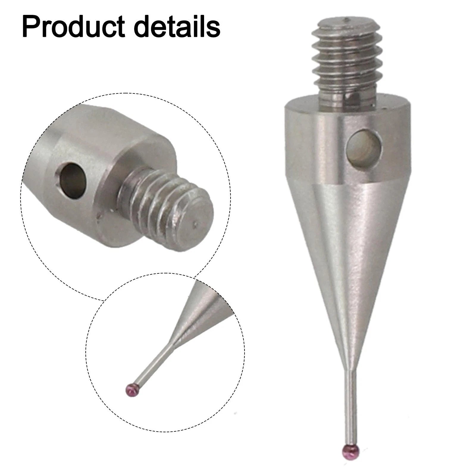CMM Touch Probe Stylus for Silver Stainless Steel Rod (1mm Ball, 20mm Length)
