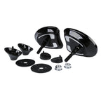 Black Tapered Fairing Mount Mirrors for Harley Touring FLHT FLHX (2014–2022)
