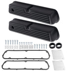 Black Aluminum Valve Covers for Ford 289 302 351W 5.0L V8 (1962–1985)