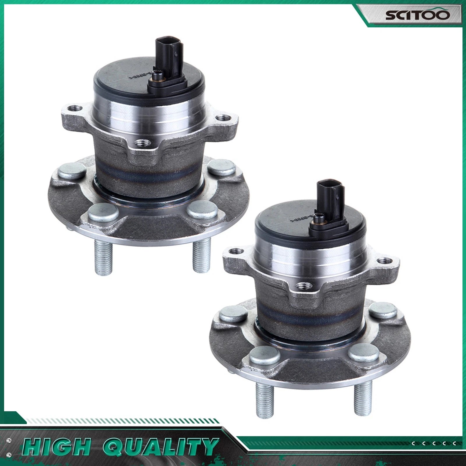 2 Rear Wheel Bearings for Volvo C70 S40 V50 (2006–2013)