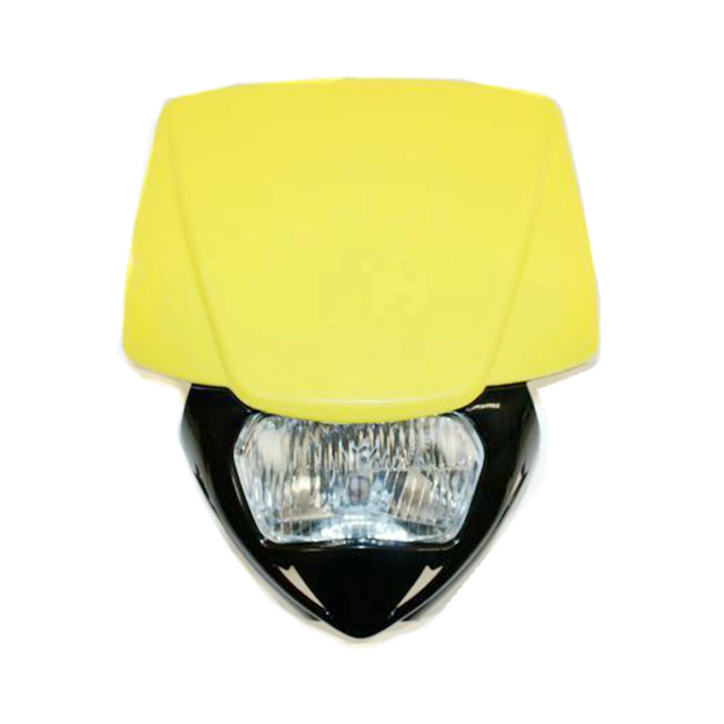 Headlight Lamp for PIT Trail Dirt Motorcycle MX Bike (Yellow/Black)