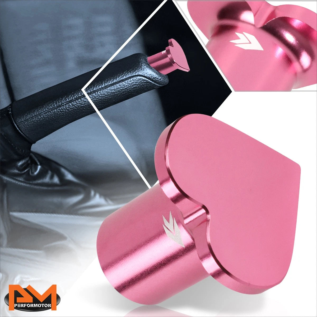 NRG DB-H003PK Pink Heart Drift Button for Honda Civic/CRX/S2000 (1988–2009)