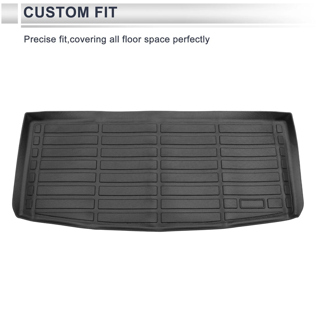 Cargo Liner Rear Trunk Mat for Chevrolet Tahoe (2021–2024) TPE Long Grid Pattern