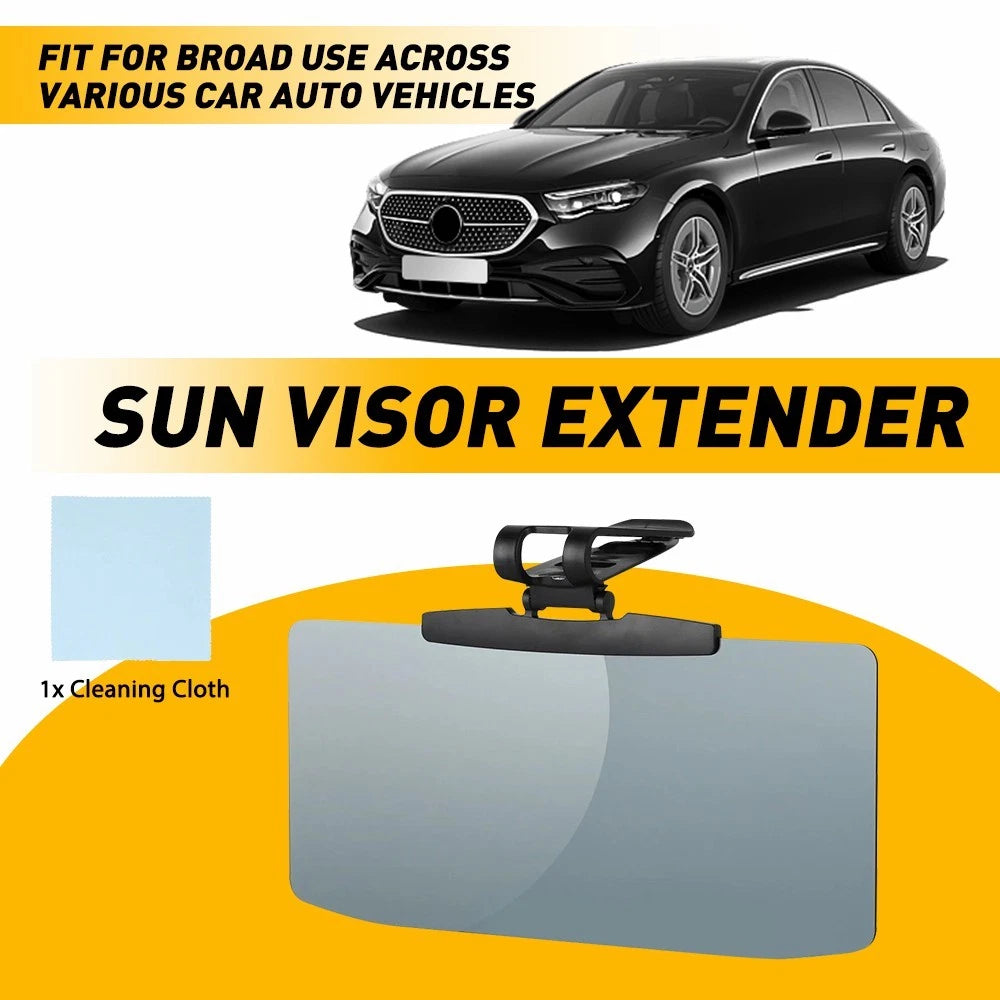 Sun Visor Extender for Car (Anti-Glare Clip-On)