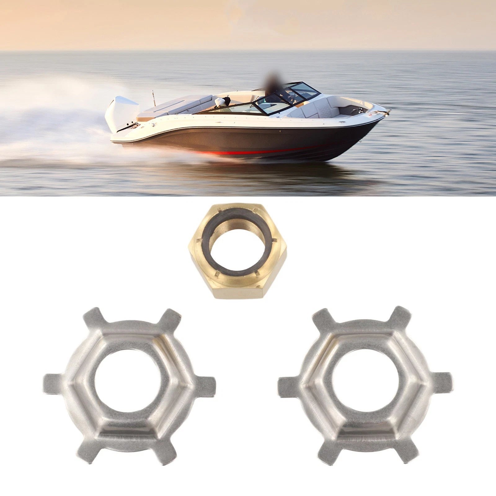 Prop Nut Tab Washer Kit for Mercury Outboard Motors (OEM 1152707Q1)