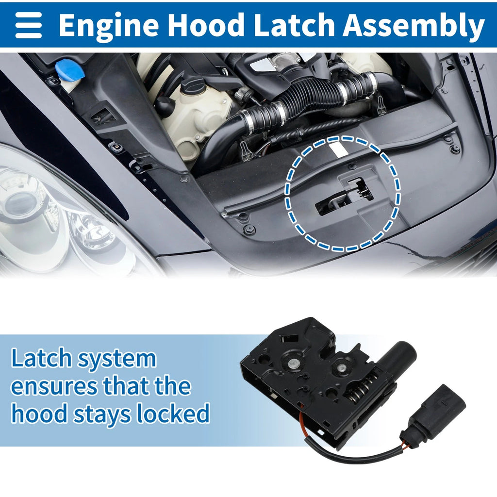 Hood Latch Assembly for Audi Q3 (2015–2018) No. 8U0823509 1 Pcs