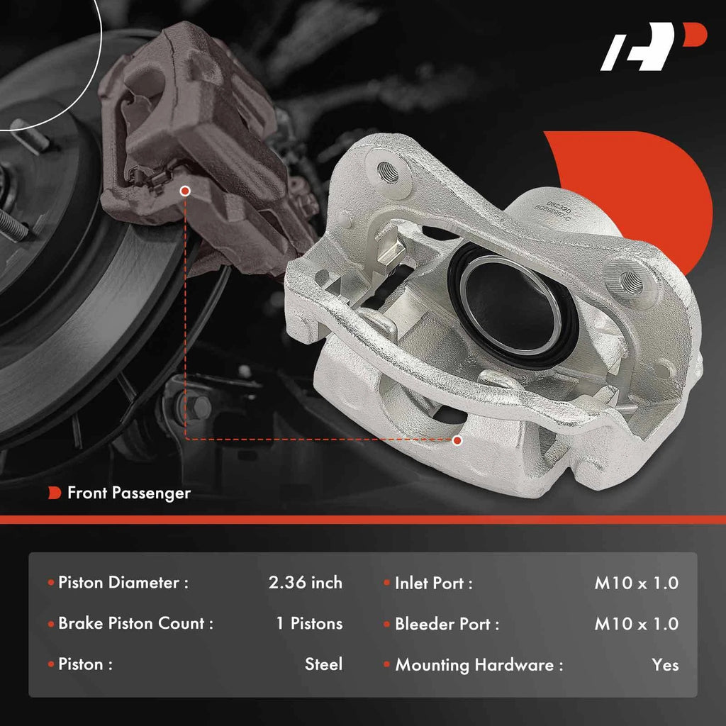 Front Right Disc Brake Caliper with Bracket for Hyundai Tucson (2005-2009)