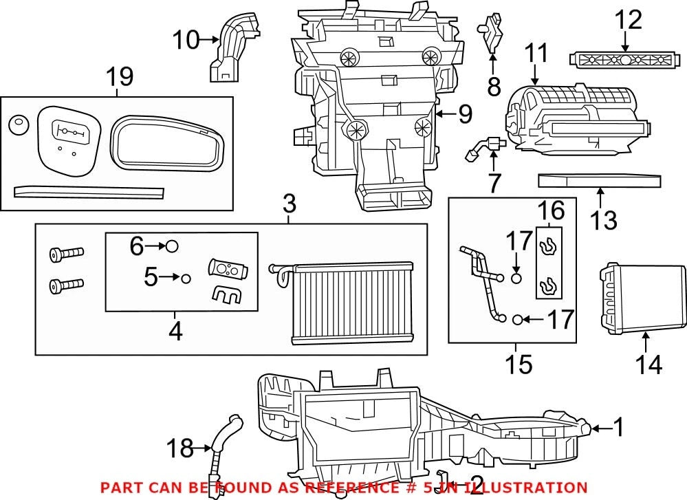 A/C Hose Assembly Seal for Chrysler C/V Ram (68032108AA)