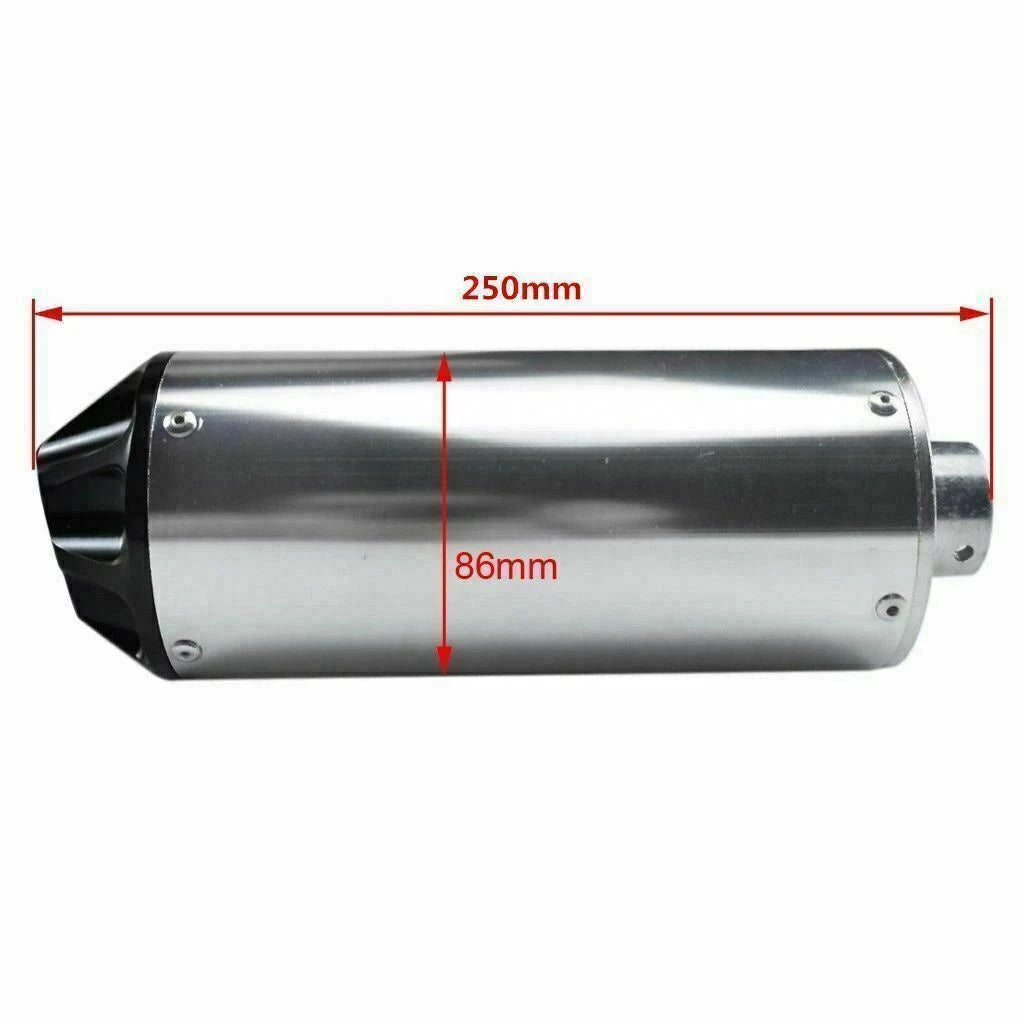 28mm Black Exhaust Muffler for Atomik Thumpstar Pitpro 50cc-150cc (2010-2023)