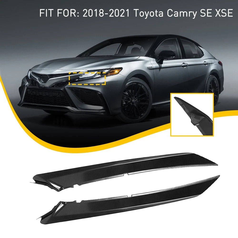Front Bumper Headlight Filler Trim for Toyota Camry SE XSE (2018–2021)
