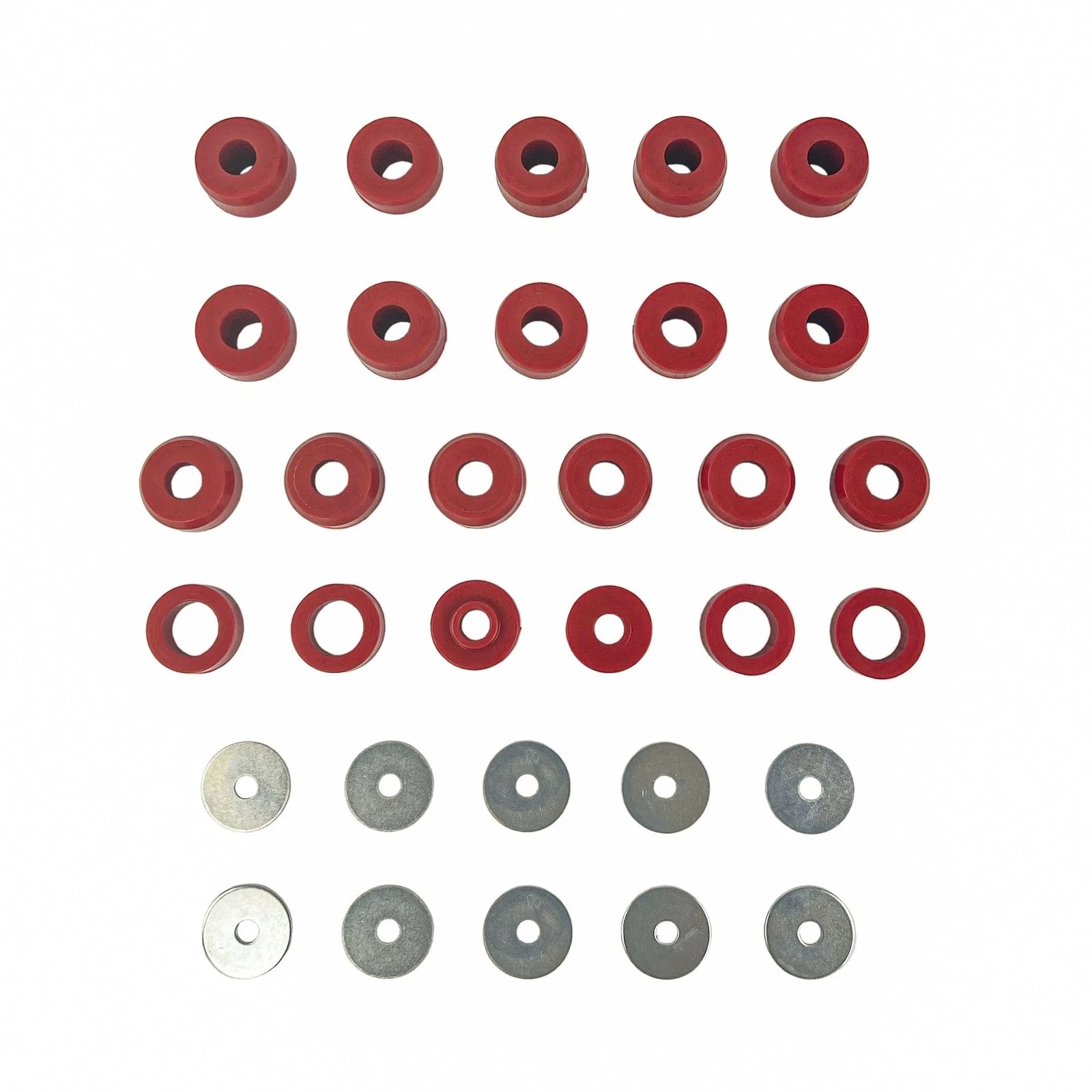 22-Piece Body Mount Bushings Insert Kit for Jeep Wrangler (1987–1995) 1-105