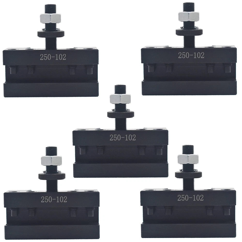 Set of 5 Quick Change Tool Post Holders for 6-12" Lathes