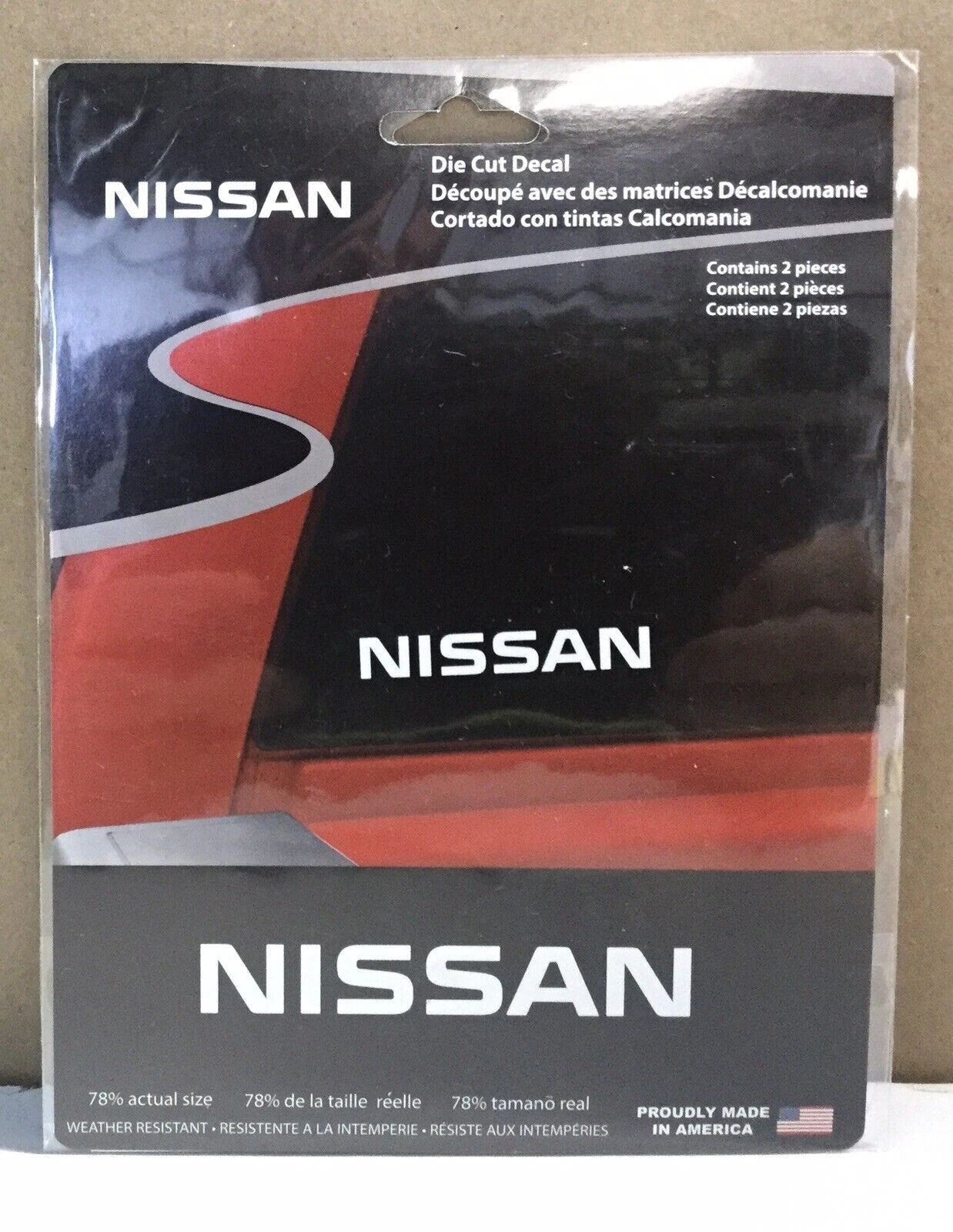 Set of 2 Die Cut Decals for Nissan (40023)