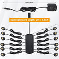 12Pcs Mini LED Spotlight for Display Cabinet Showcase