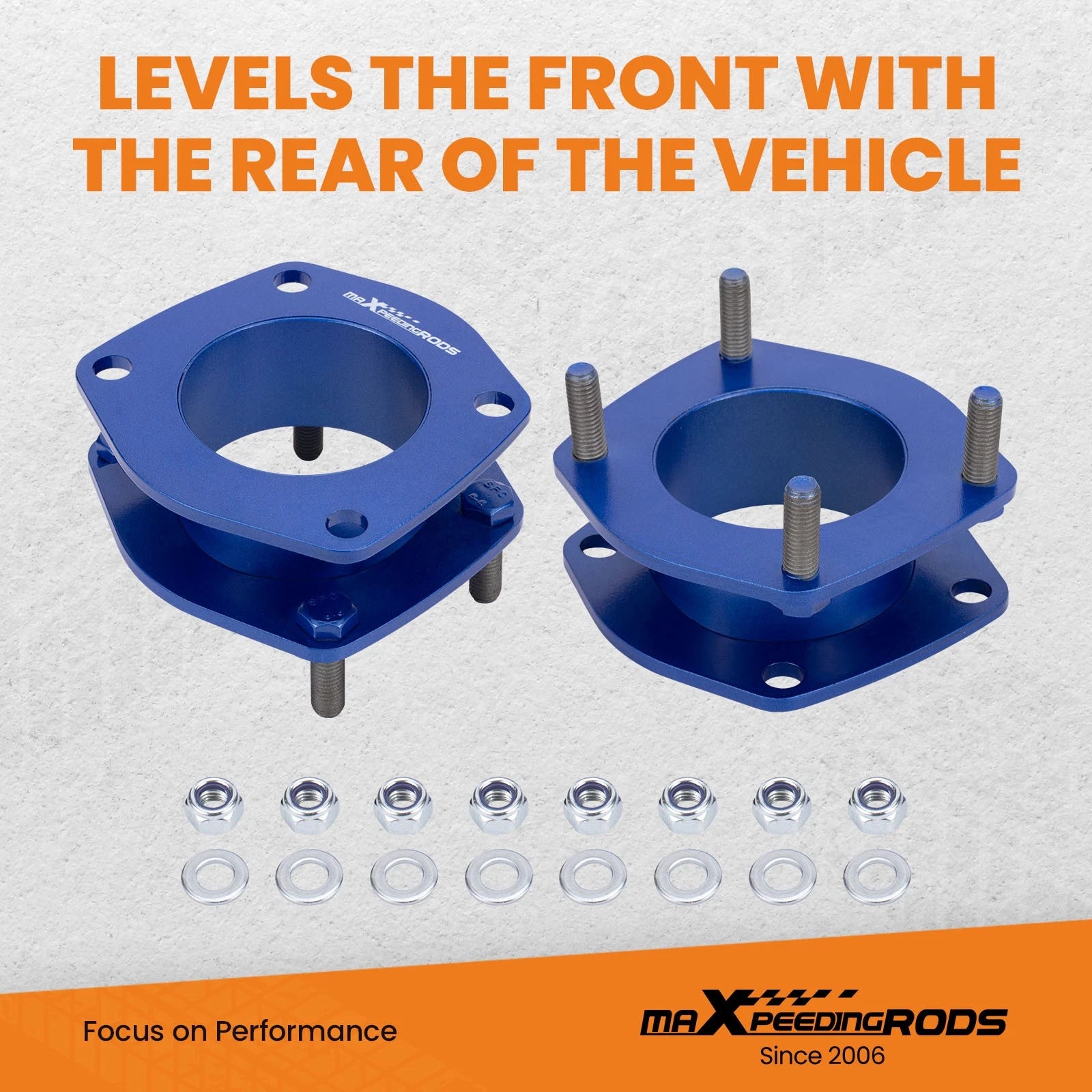 2" Front Lift Kit Strut Spacers for Jeep Grand Cherokee WK Commander XK (2006–2010)