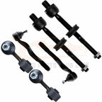 Set of 6 Front Steering Sway Bar Tie Rods for BMW 318i 323i 325i 328i