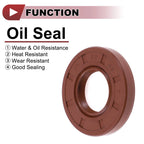 2X Oil Seal Rotary Shaft Seal FKM Rubber 22x45x7mm for Various Models