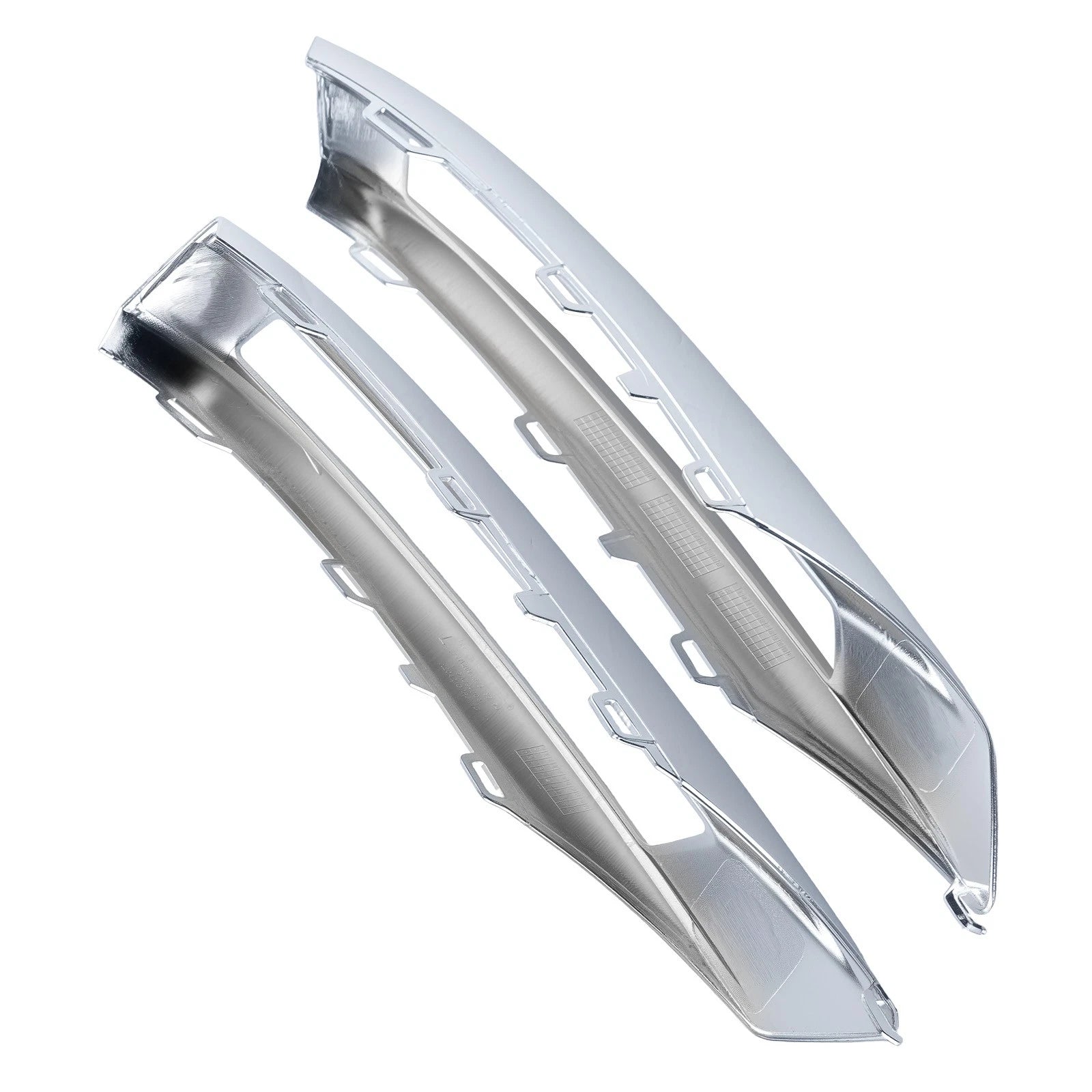 Pair Front Bumper Fog Light Cover Grille for Mercedes-Benz GLK-Class (2014–2015)