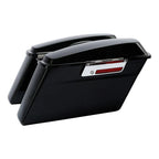 Matte Black Saddlebags Chrome Conversion Bracket for Harley Softail (1984-2017)