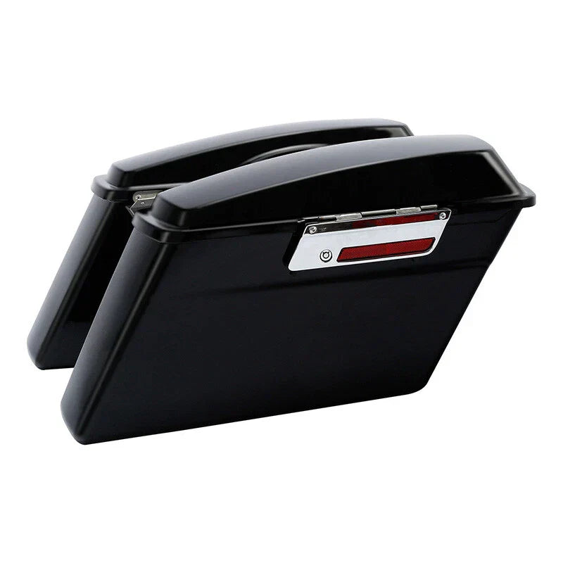 Matte Black Saddlebags Chrome Conversion Bracket for Harley Softail (1984-2017)