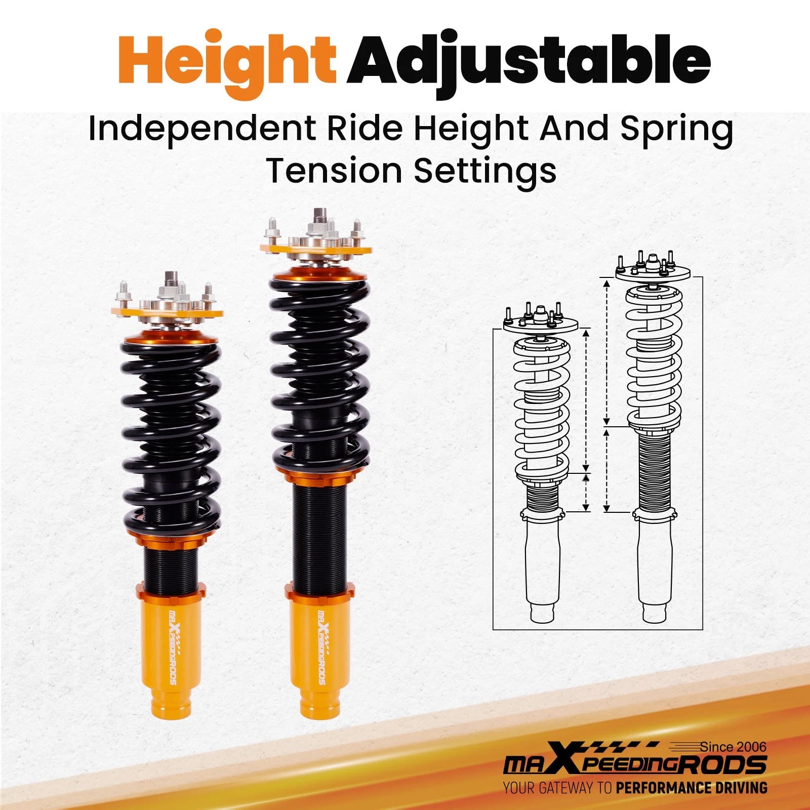 Coilovers for Mazda Mazda6 (2003-2007) Adjustable Height Suspension Kits