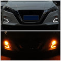 2PC LED Daytime Running Lights DRL Amber White for Nissan Altima Teana (2019–2020)