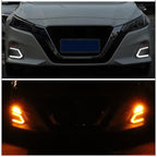 2PC LED Daytime Running Lights DRL Amber White for Nissan Altima Teana (2019–2020)