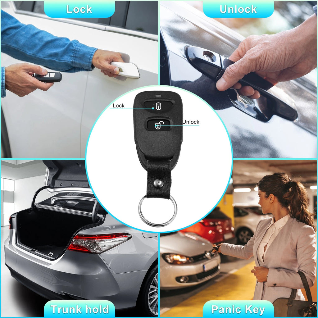 2 Button Keyless Entry Remote Key Shell Cover for Hyundai Kia (No Chip)