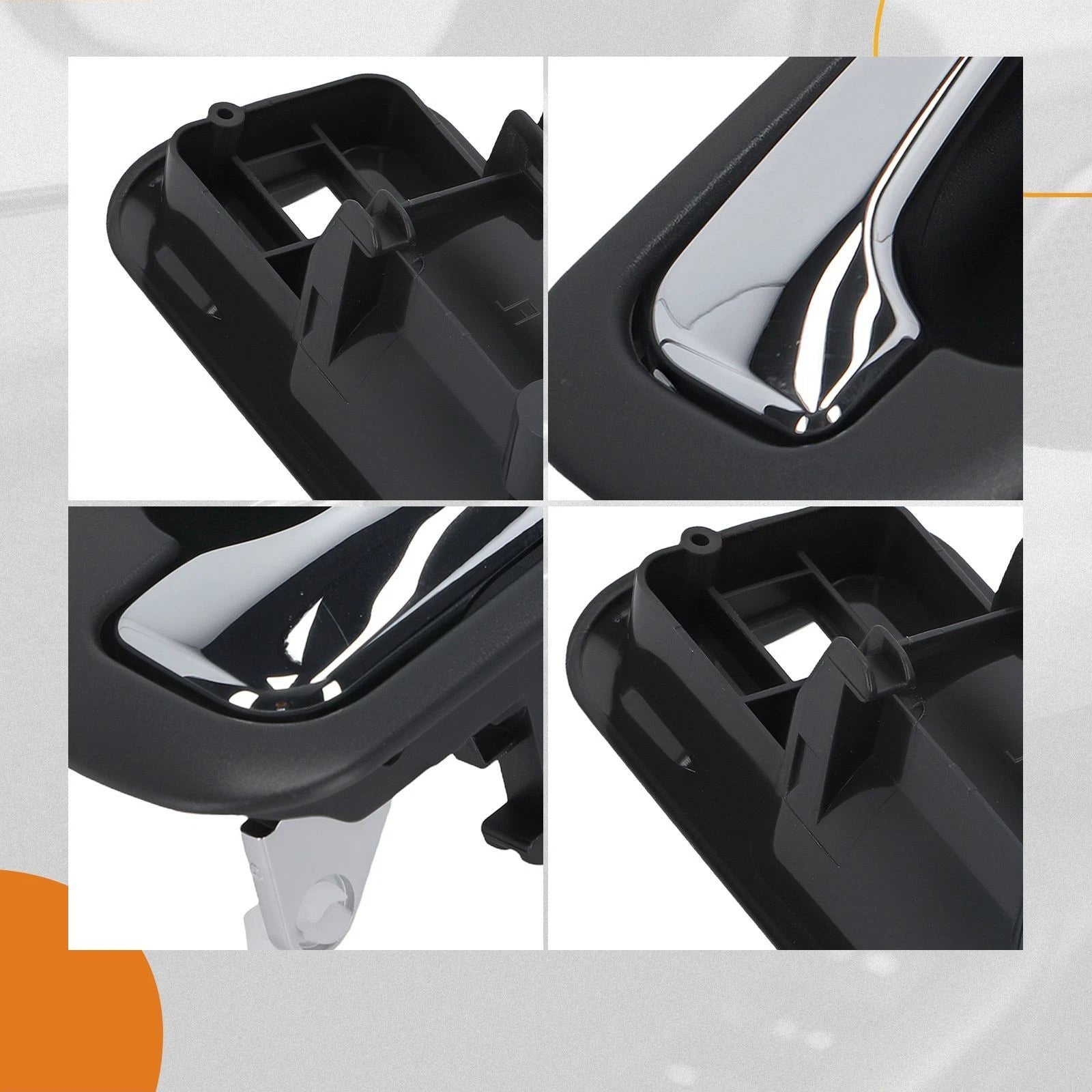 Front Left Interior Door Handle for Honda CR-V (1997–2001) Black Chrome