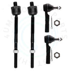 Set of 4 Tie Rod Ends for Ford Explorer Sport Trac (2001–2005)