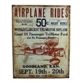 Vintage Replica Tin Metal Sign for Ford Biplane (1872)