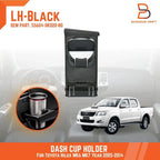 Black Left Dash Cup Holder Tray for Toyota Hilux Ute Vigo (2005-2014)