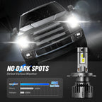 2X NOVSIGHT 9003 H4 LED Headlight Bulbs 28000LM 6500K High Low Beam Kit