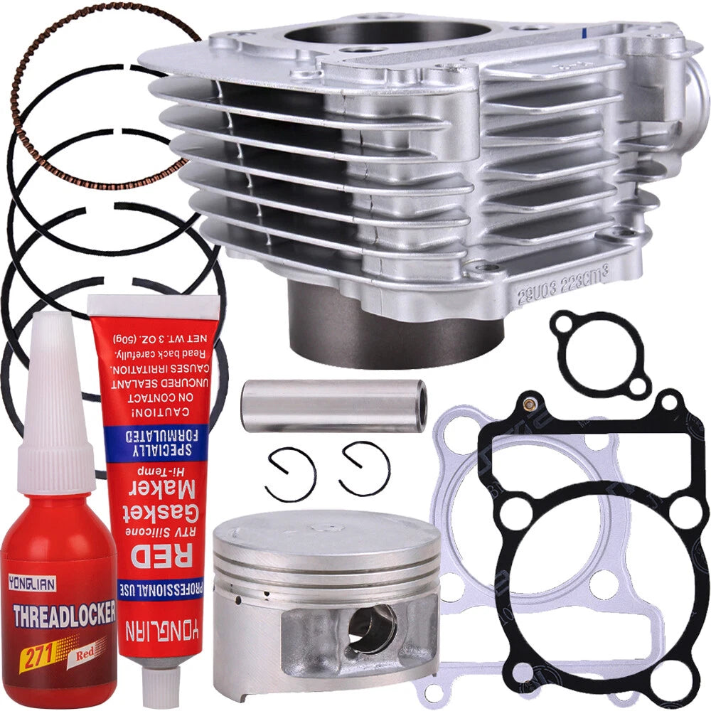 Top End Kit Cylinder Piston Gasket for Yamaha XT225 (2005–2016) TTR225 (1999–2004) TTR230