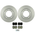 Set of 2 Front Vented Rotors & Ceramic Brake Pads for Lexus Toyota