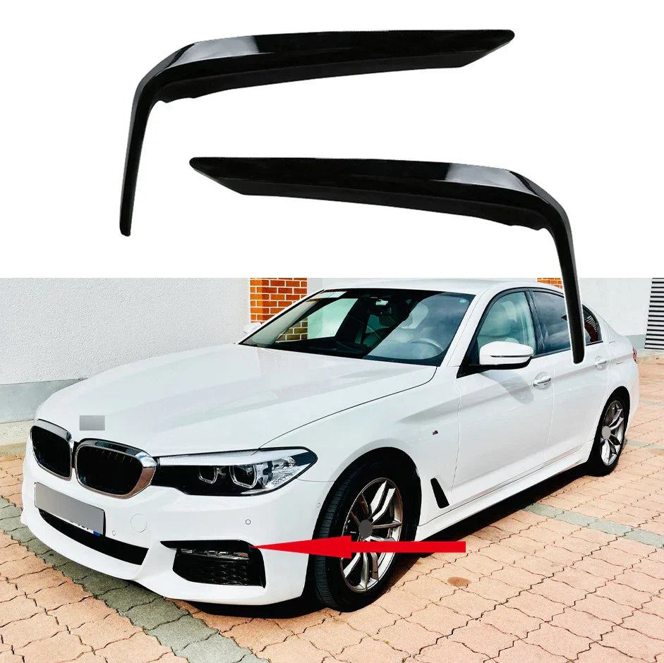 Front Bumper Fog Light Eyelid Cover for BMW 5 Series (2016–2020)