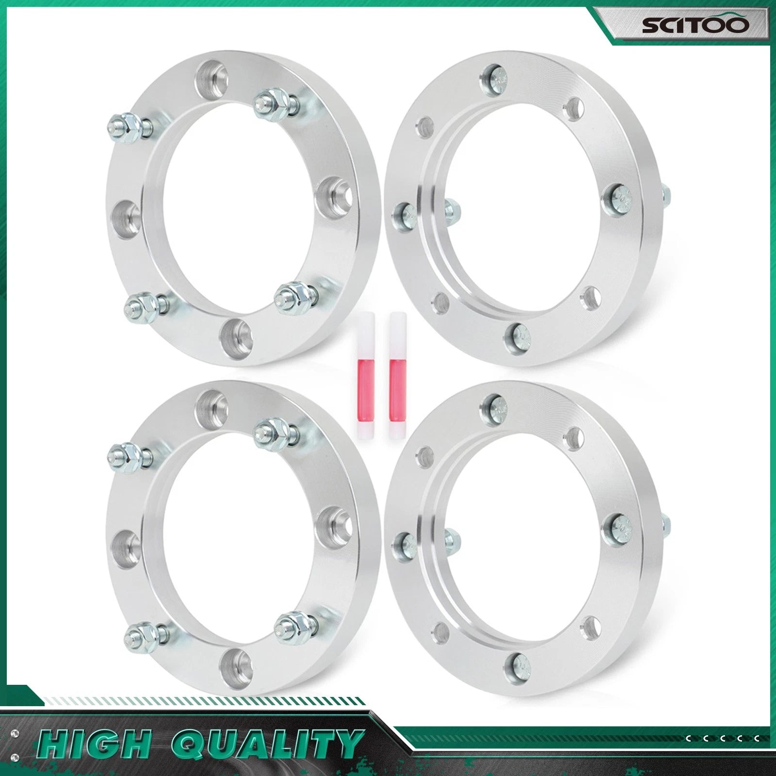 4X 1" Wheel Spacers 4x156 3/8"x24 for Polaris RZR Ranger Kawasaki