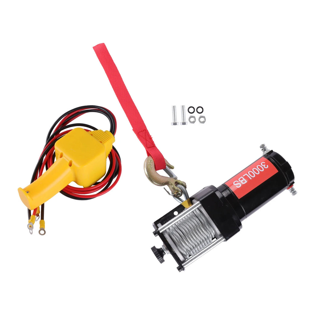 Electric Winch 3000lb 12VDC for 32ft Cable (12VDC)