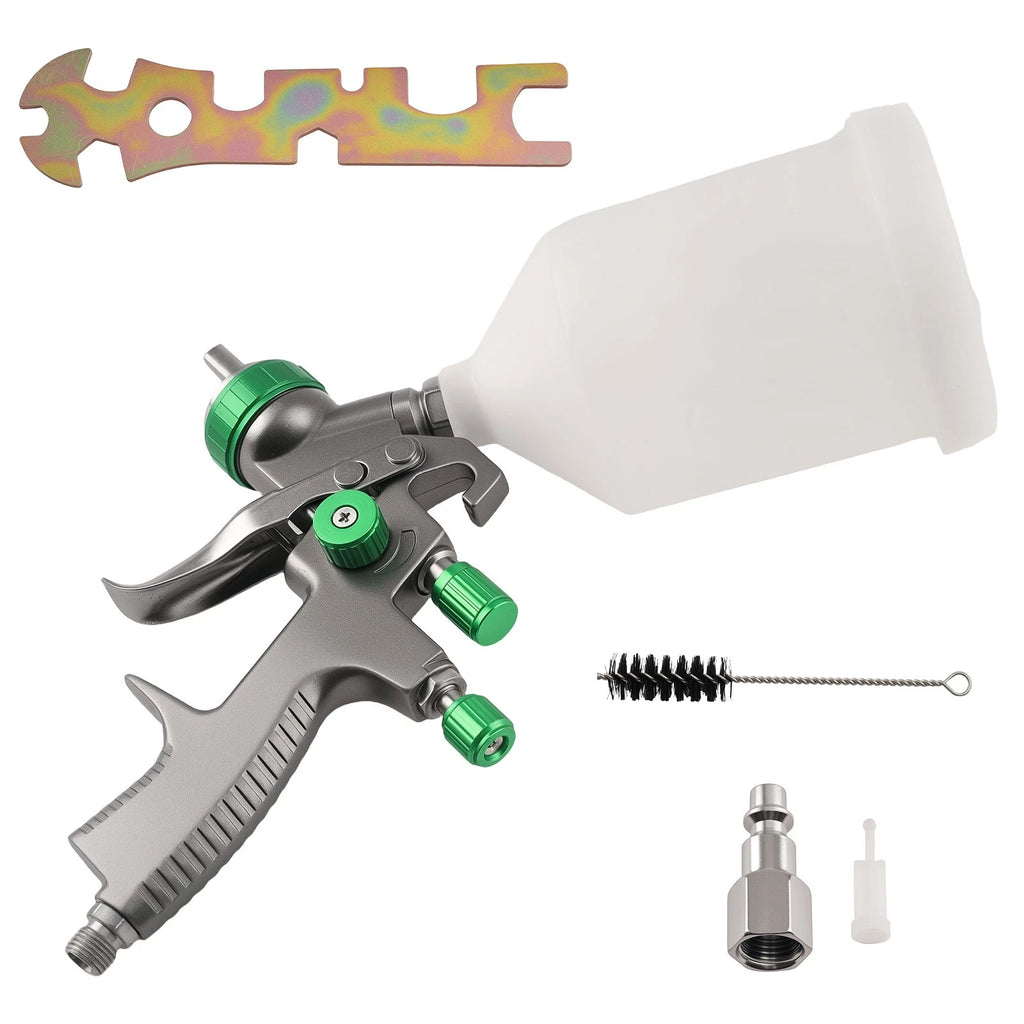 LVLP 1.3mm Gravity Sprayer Gun for Car Paint 600ml Cup Pressure Control Air Tool