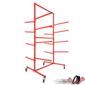 Adjustable Mobile Bumper Storage Rack for Auto Body Shop
