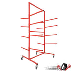 Adjustable Mobile Bumper Storage Rack for Auto Body Shop