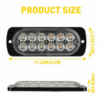 Set of 4 LED Warning Hazard Beacon Strobe Light Bar for Make Model