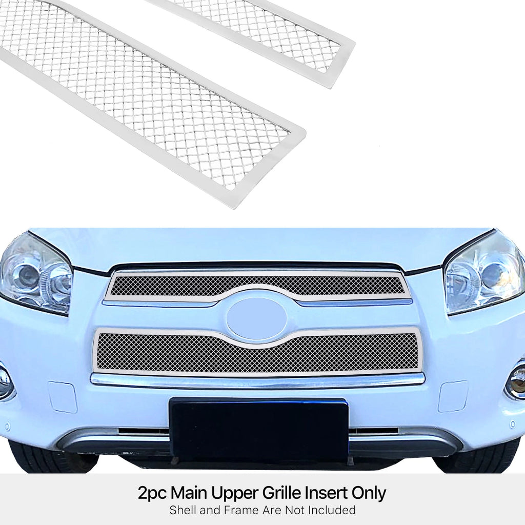 Stainless Chrome Mesh Grille Insert for Toyota RAV4 (2009-2012)