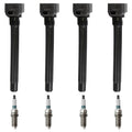 Set of 4 Ignition Coils & Iridium Spark Plugs for Dodge Compass Dart Renegade (2011–2023)
