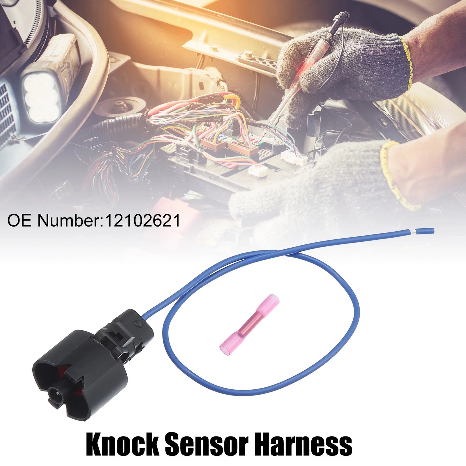 Knock Sensor Harness for Chevrolet Camaro (2010–2015) No. 12102621 Black Set of 1