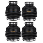 Set of 4 Rear Drive Shaft Rubber Flex Boots for Kawasaki Bayou 300 400 (1990–2004)