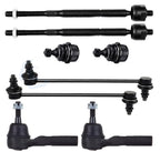 Set of 8 Front Lower Ball Joints Sway Bars Tie Rod Ends for Chrysler 200 (2011–2014)