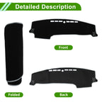 Dashboard Cover for Kia Sonet (2022–2025) Polyester Black Gray 1 Pc